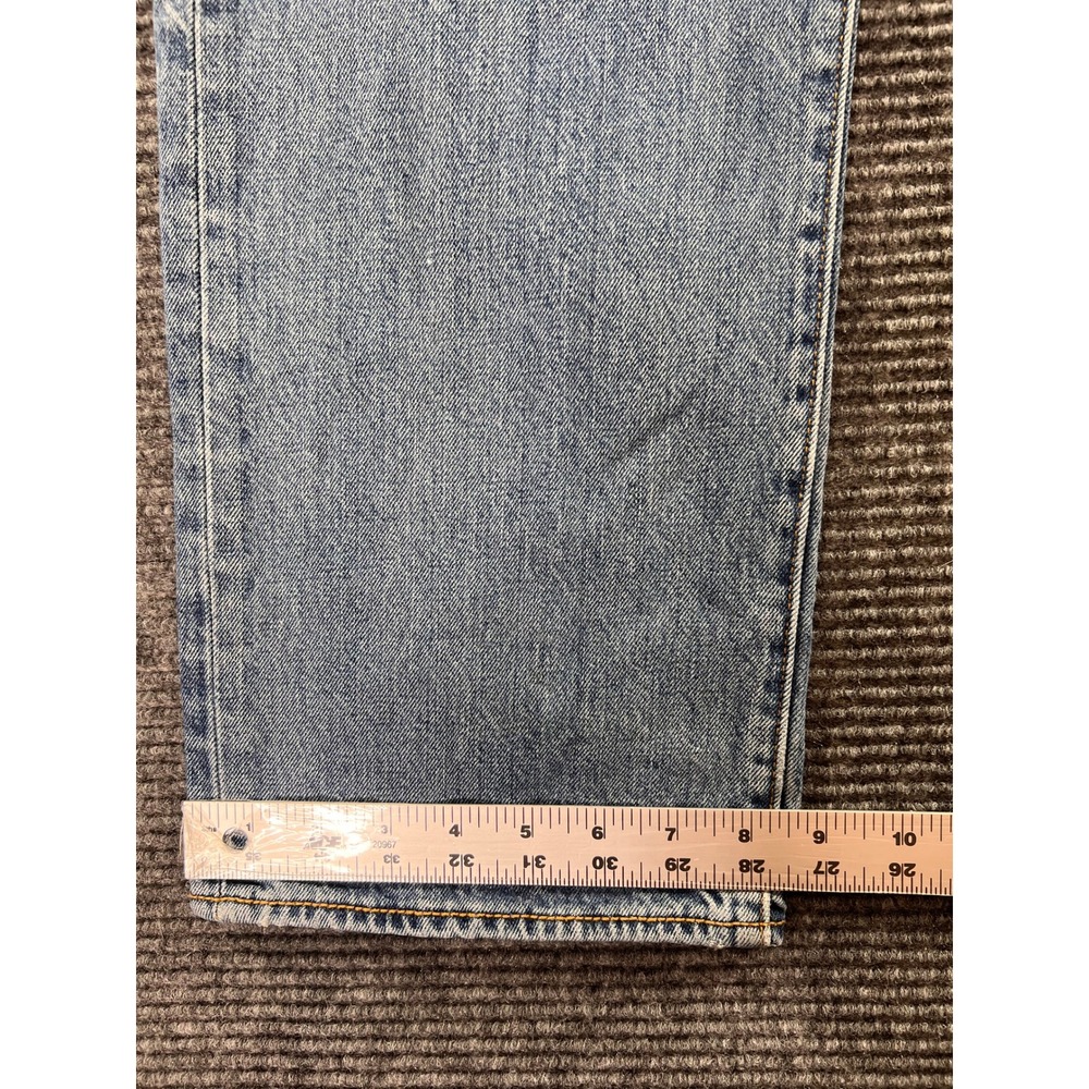 Levi's 501 Original Fit Jeans Mens 36x34 Light Wash Button - Picture 6 of 12